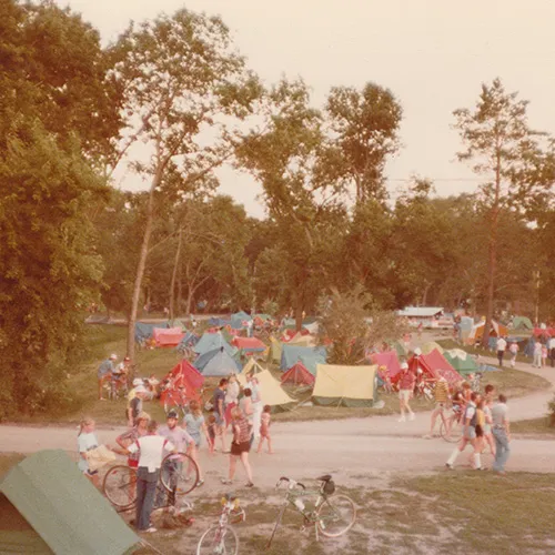 1976 RAGBRAI camping