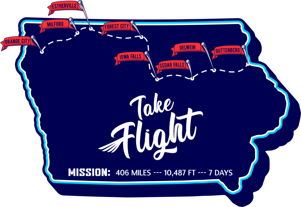 RAGBRAI LII Route Map