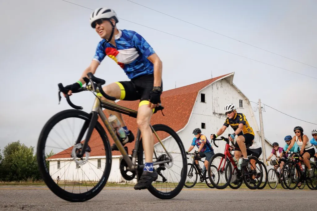 A rider completes Zone 2 RAGBRAI Training