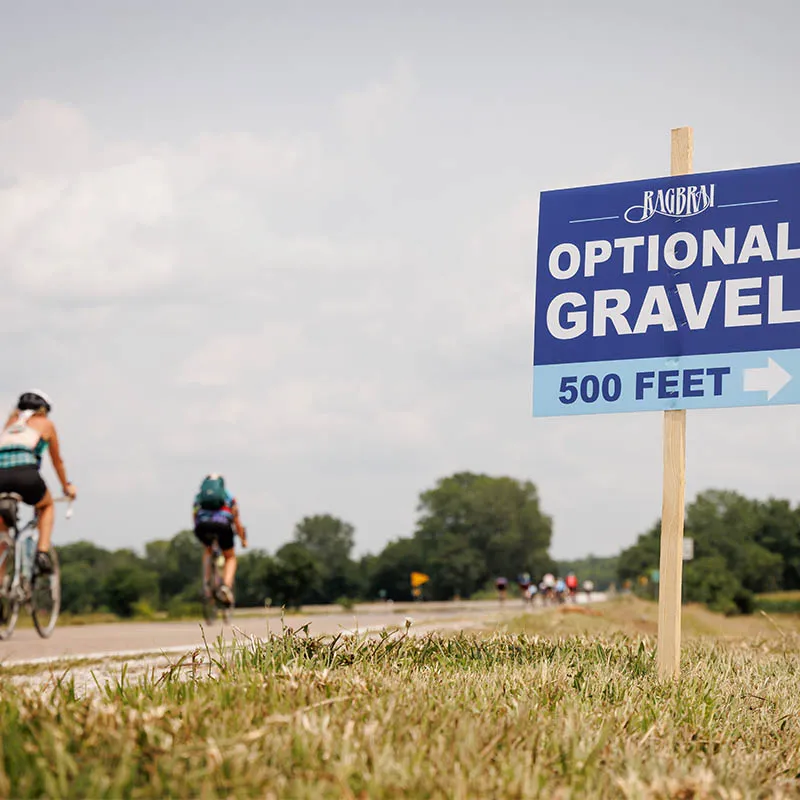 All gravel sections on RAGBRAI LII will be optional.