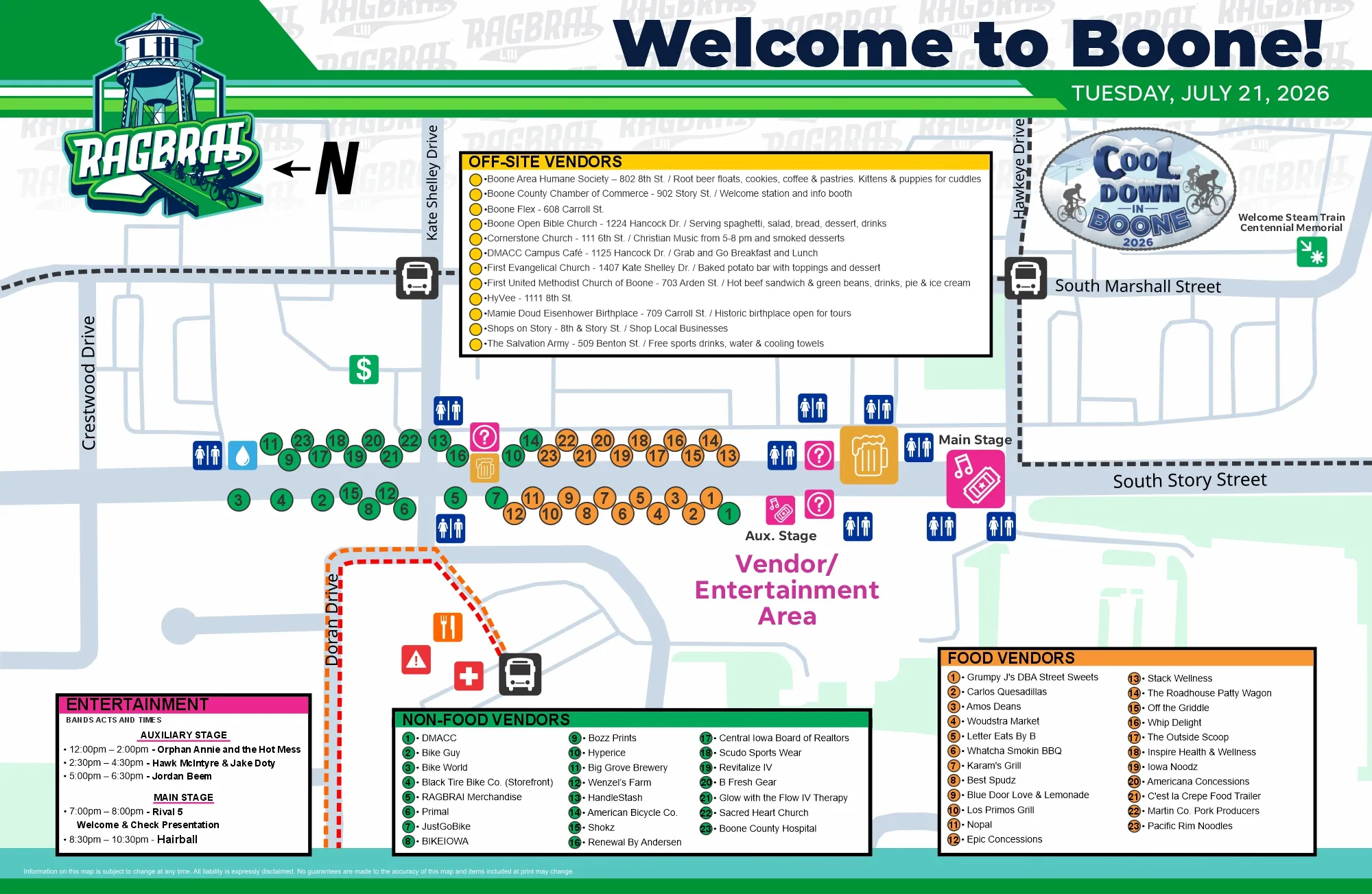 Town and Vendor Maps