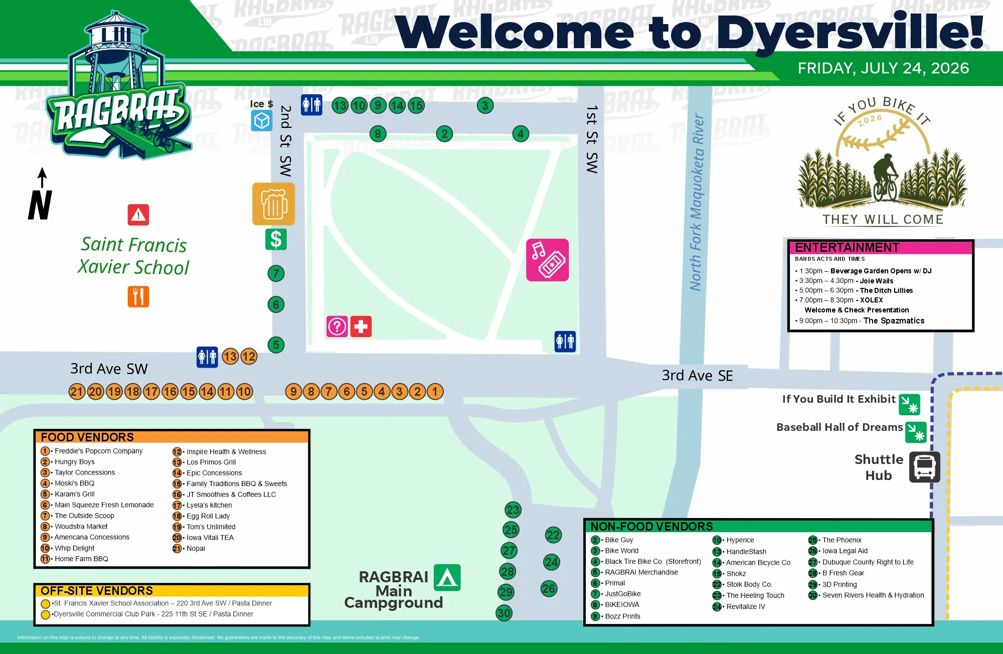 Dyersville_Vendor Town and Vendor Maps