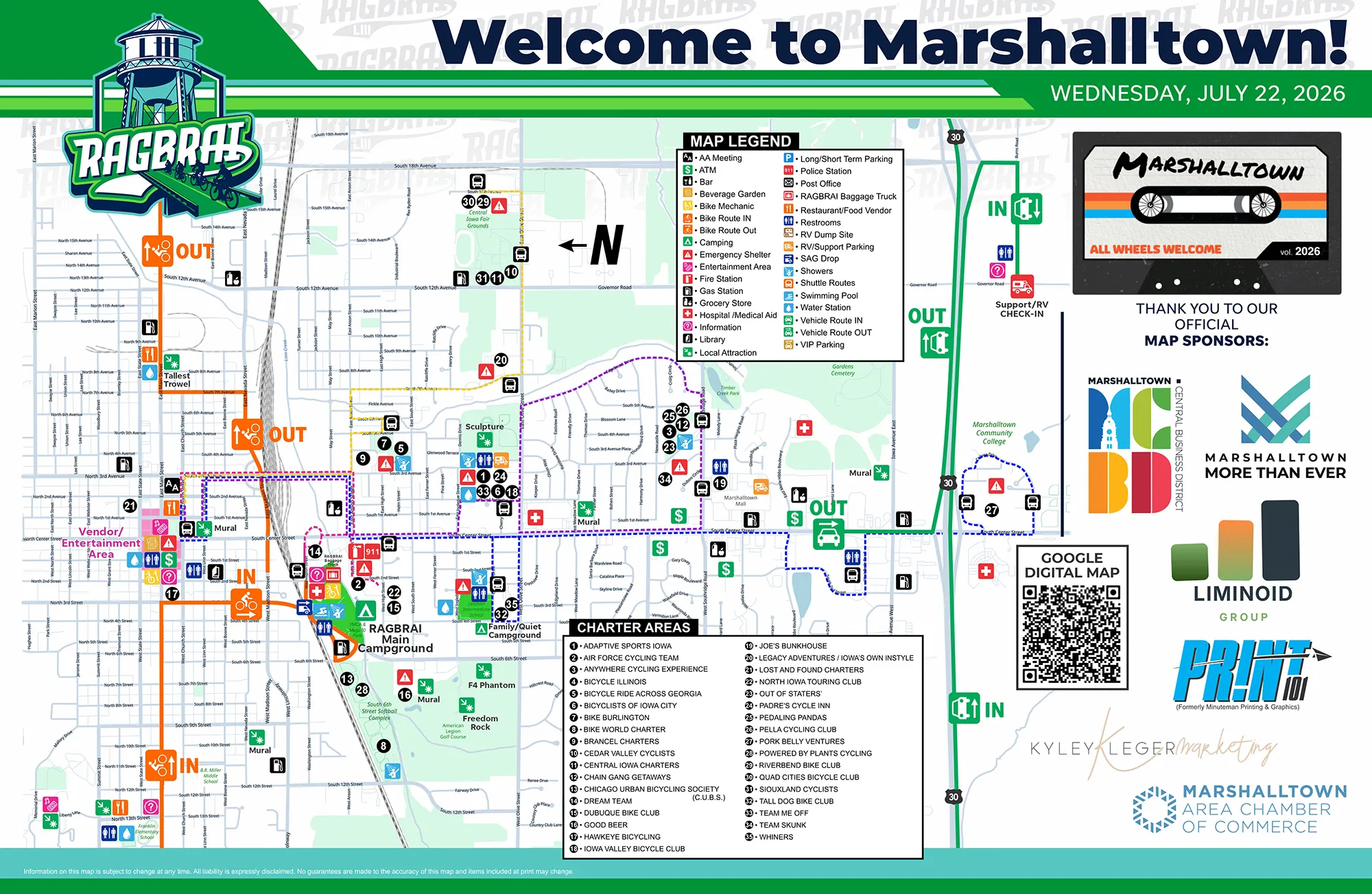 Town and Vendor Maps