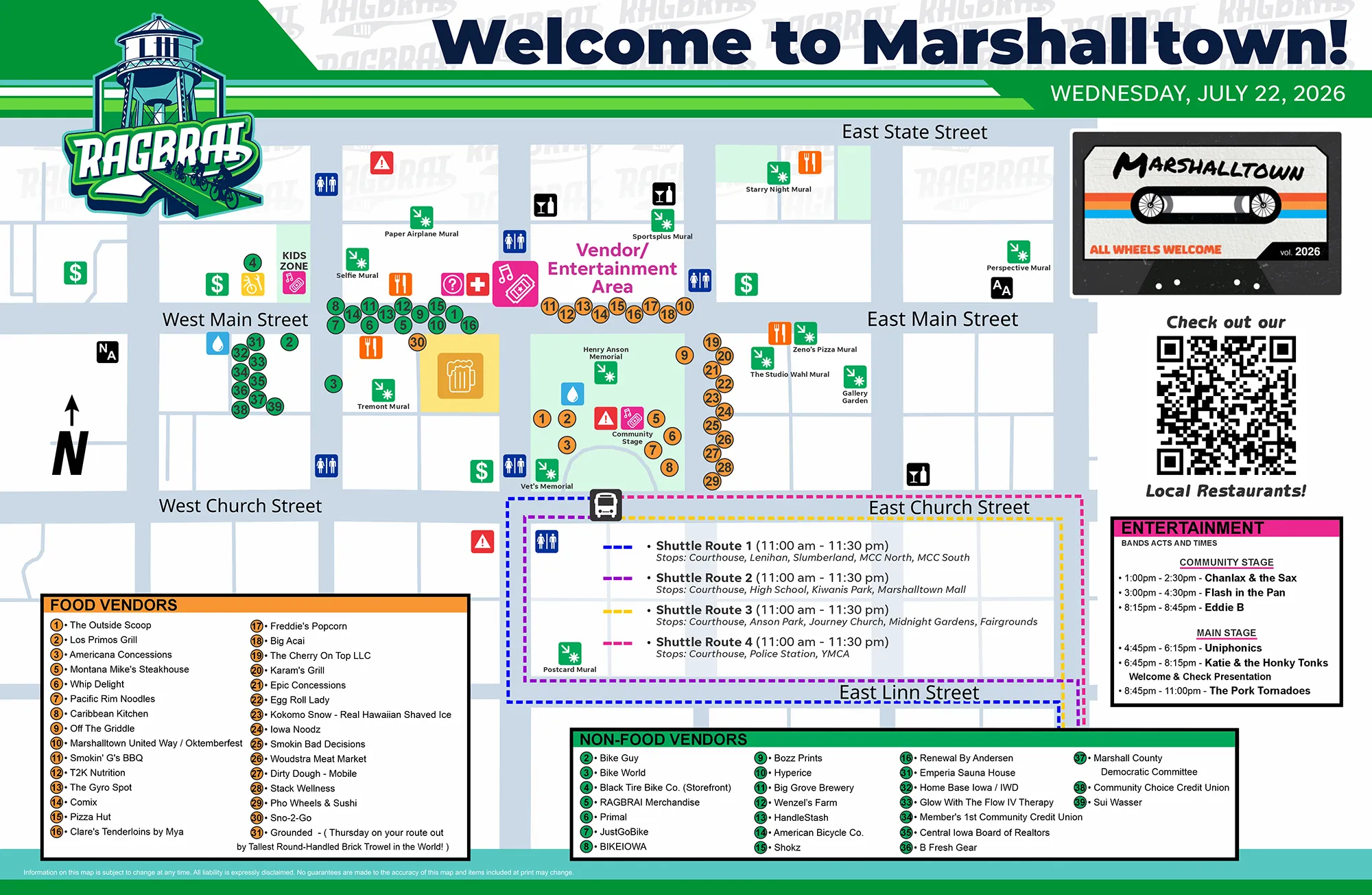 Town and Vendor Maps