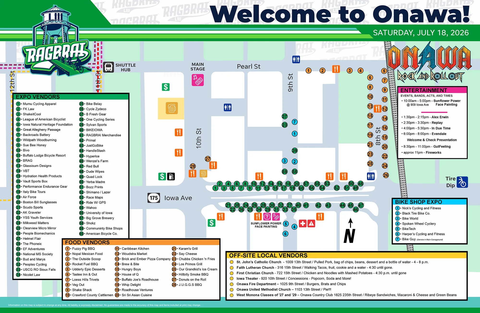 Onawa_Vendor Day 0 Map - Expo, Orange City